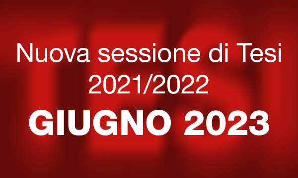 Nuova sessione di TESI 2021/2022.
