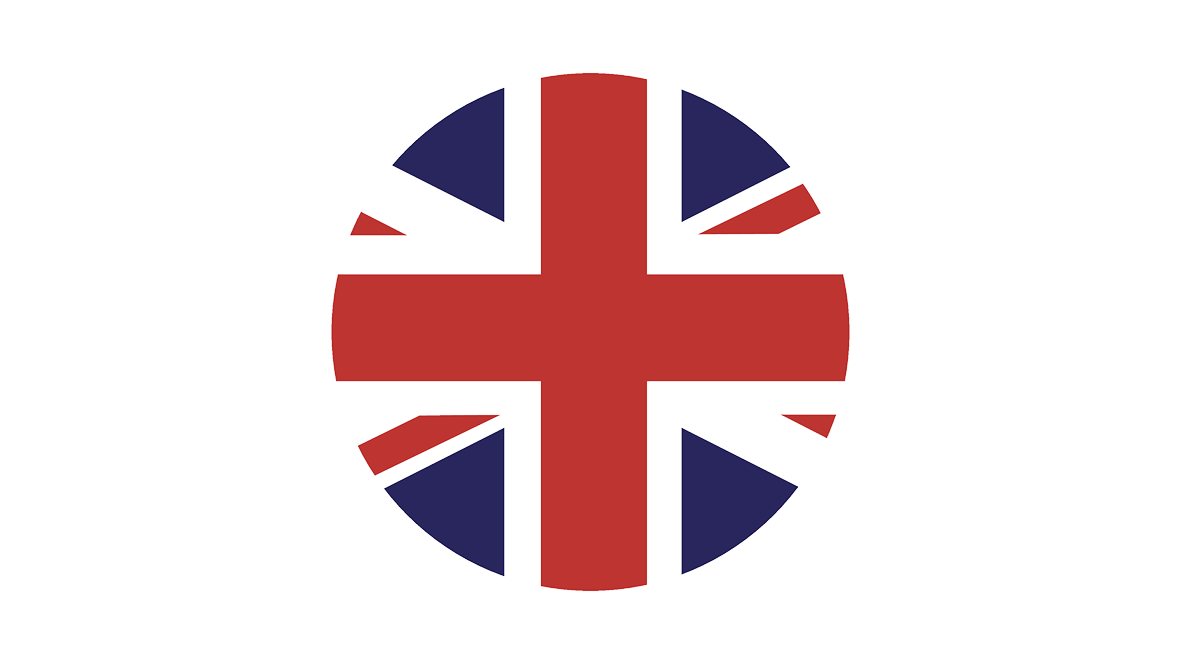 bandiera inglese icona tonda
